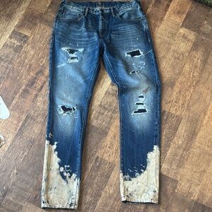 New PRPS Distressed Le Sabre Slim Tapered Jeans Men’s Size 34